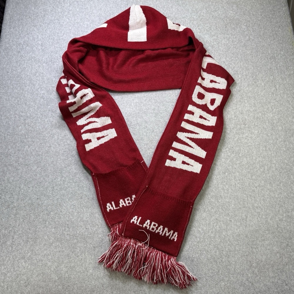 Alabama Crimson Tide Hooded Scarf Combo Built-In‎ Mittens Roll Tide